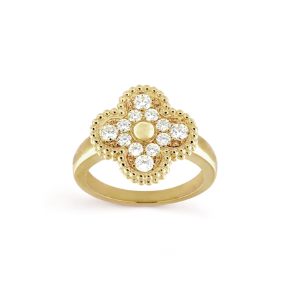 [Regalia jewelry]CLOVER DIAMOND RING