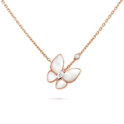 [Regalia jewelry]BUTTERFLY MOP DIAMOND NECKLACE