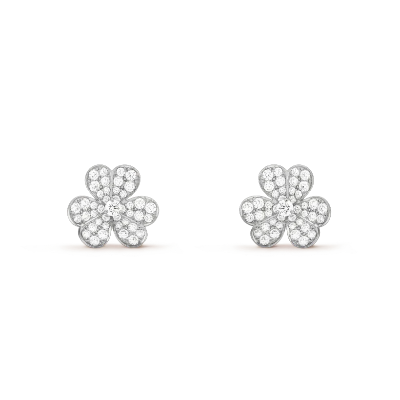 [Regalia jewelry]CLOVER COMOS DIAMOND EARRINGS SILVER