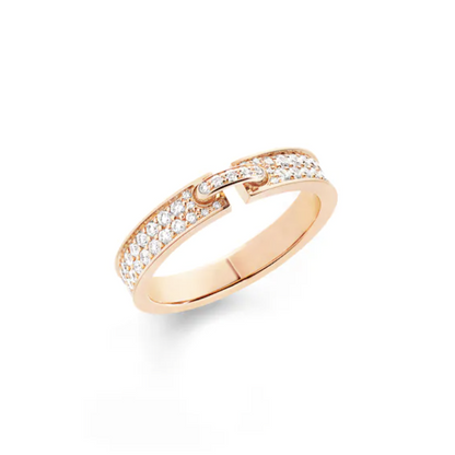 [Regalia jewelry]ALLIANCE LIENS VIDENCE PAVED DIAMOND 4MM RING