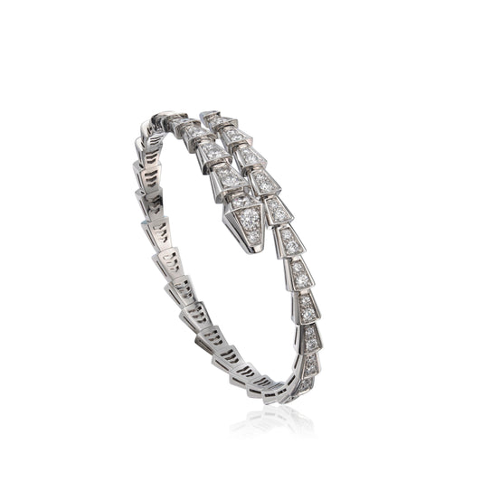 [Regalia jewelry]SERPENTI BRACELET 6MM SILVER DIAMOND