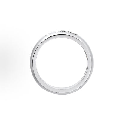 C PLATINUM 1 DIAMOND RING SILVER