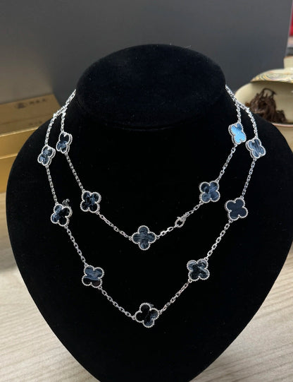 [Regalia jewelry]CLOVER 20 MOTIFS BIDE STONE NECKLACE