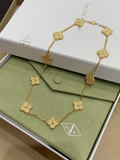 [Regalia jewelry]CLOVERS THE 10-MOTIFS NECKLACE