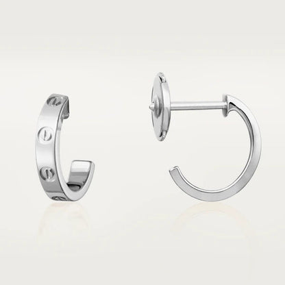 [Regalia jewelry]LOVE EARRINGS 2.65MM SILVER