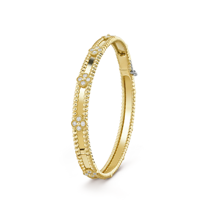 [Regalia jewelry]CLOVER BRACELET 4MM DIAMONDS