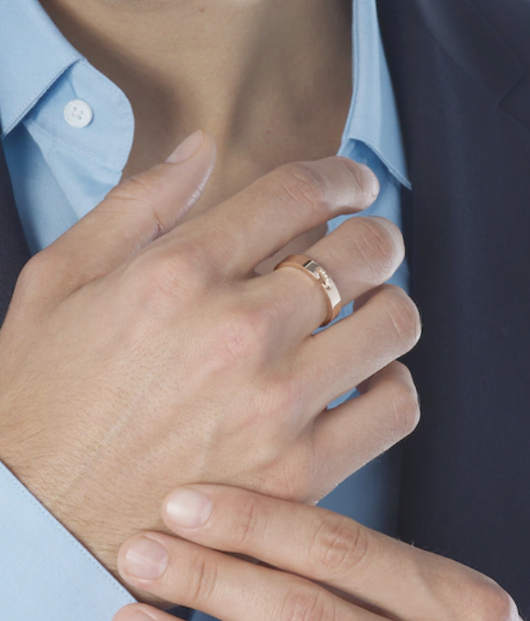 [Regalia jewelry]ALLIANCE LIENS VIDENCE DIAMOND 4MM RING