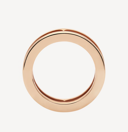 [Regalia jewelry]ZERO 1 ONE-BAND WITH OPENWORK LOGO SPIRAL RING