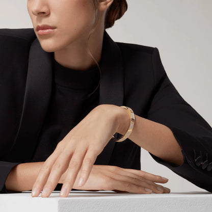 [Regalia jewelry]LOVE BRACELET 6.1MM DIAMOND-PAVED