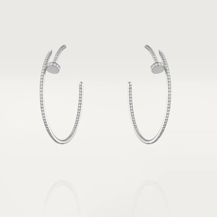 [Regalia jewelry]JUSTE EARRINGS FULL DIAMONDS 1.8MM