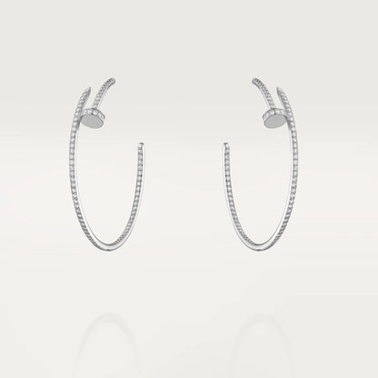 [Regalia jewelry]JUSTE EARRINGS FULL DIAMONDS 1.8MM