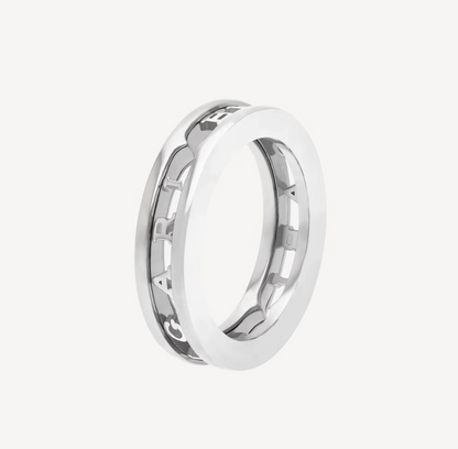 [Regalia jewelry]ZERO 1 ONE-BAND WITH OPENWORK LOGO SPIRAL RING