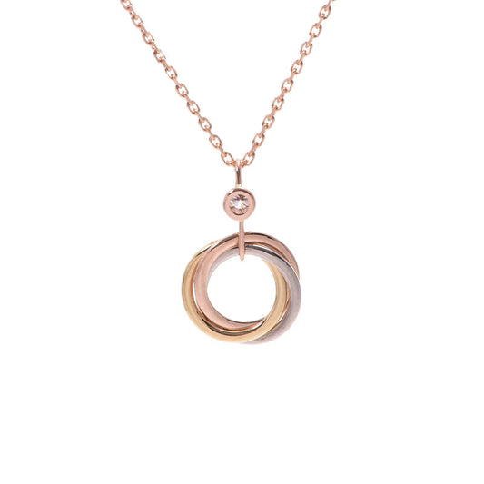 [Regalia jewelry]TRINITY SILVER GOLD PINK GOLD NECKLACE