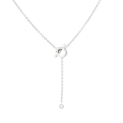 [Regalia jewelry]FINESSE SILVER DIAMOND NECKLACE