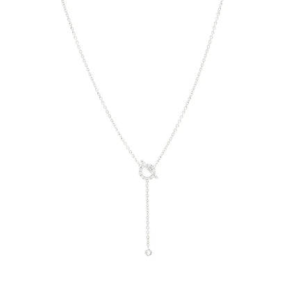 [Regalia jewelry]FINESSE SILVER DIAMOND NECKLACE