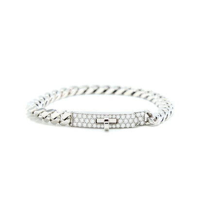 [Regalia jewelry]KELLY CHAIN SILVER DIAMOND BRACELET