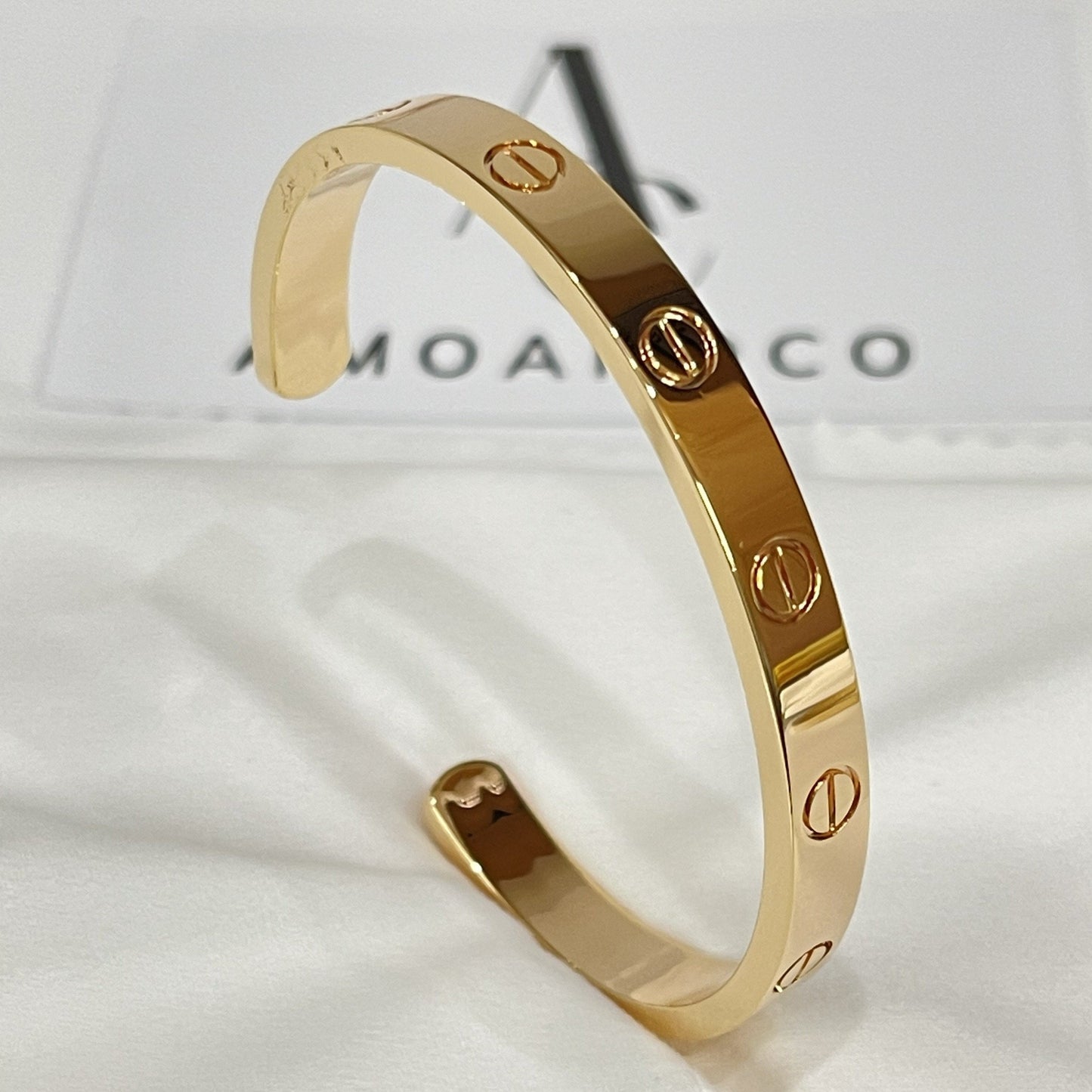 [Regalia jewelry]LOVE BRACELET 6.1MM OPEN CUFF