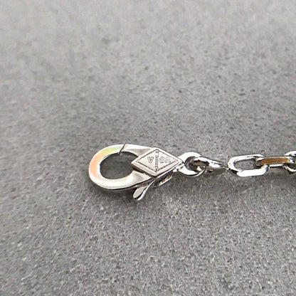 [Regalia jewelry]CLOVER 5 MOTIF ONYXS DIAMOND BRACELET SILVER