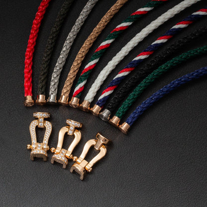 [Regalia jewelry]FORCE LARGE HORSESHOE FULL DIAMOND BRACELET ROSE GOLD