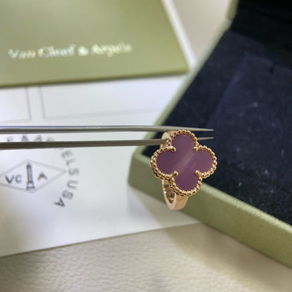 [Regalia jewelry]CLOVER  PURPLE VIOLET RING