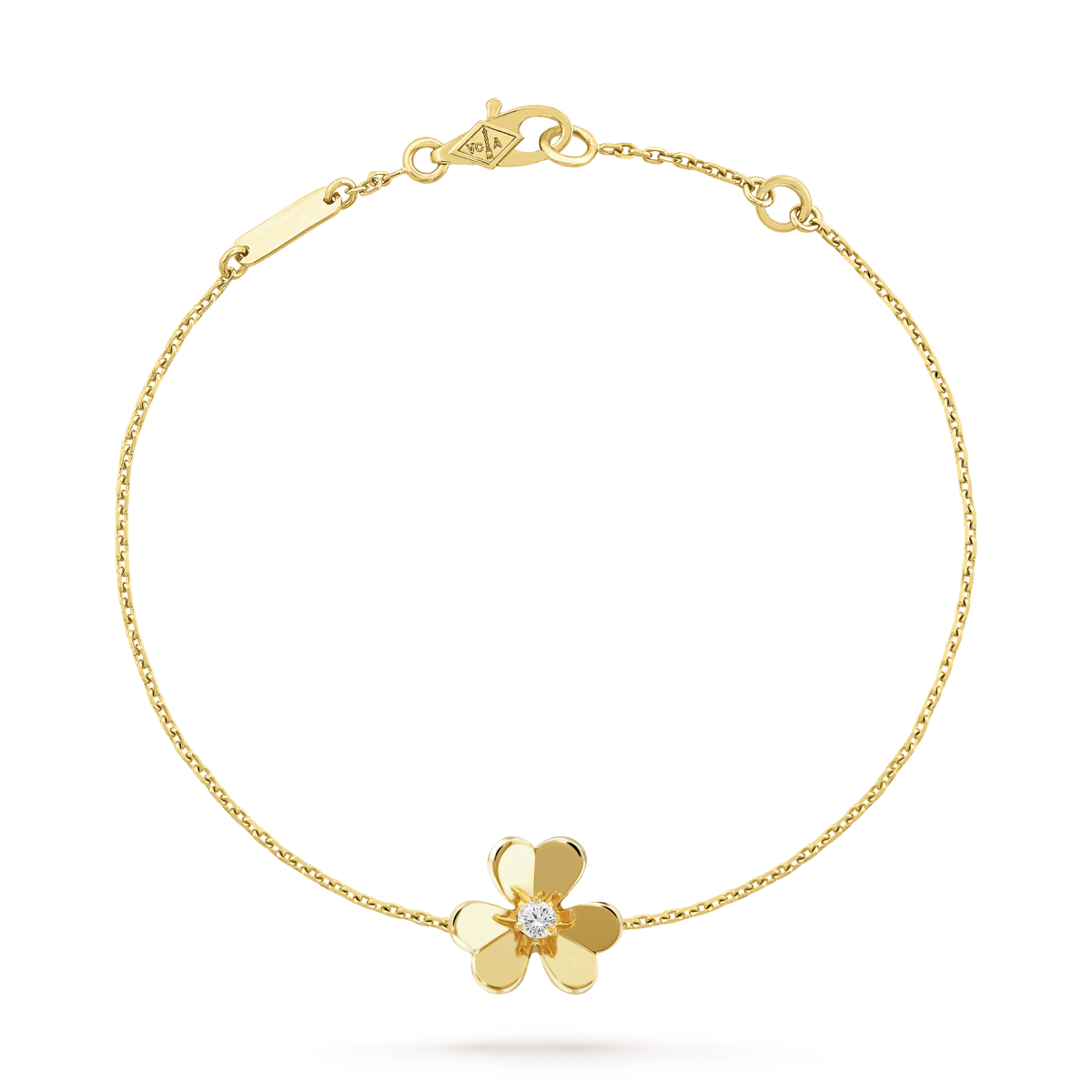 [Regalia jewelry]FRIVOLE GOLD FLOWER PINK MALACHITE BRACELET
