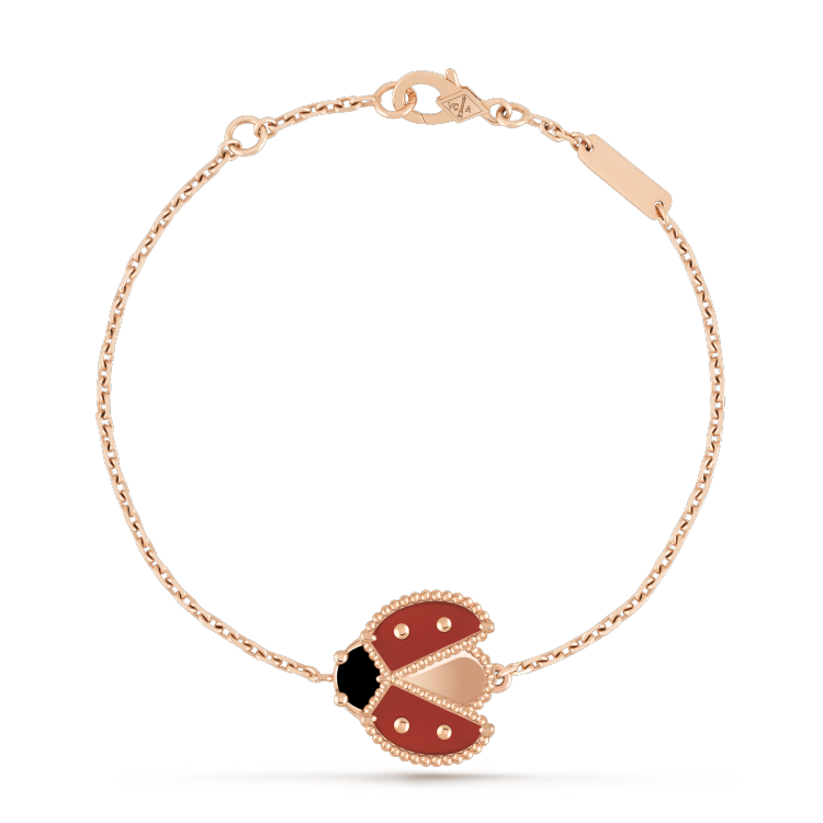 [Regalia jewelry]LUCKY SPRING 1 MOTIF PINK GOLD BRACELET