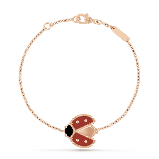 [Regalia jewelry]LUCKY SPRING 1 MOTIF PINK GOLD BRACELET