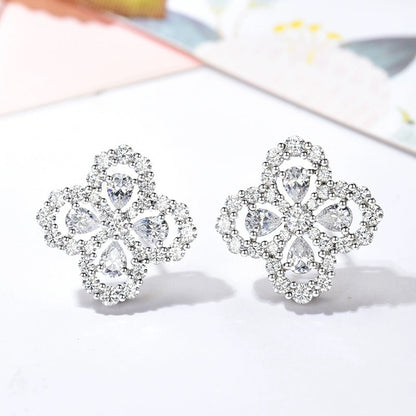 [Regalia jewelry]LOOP EARRINGS FULL MOTIF DIAMOND 16MM