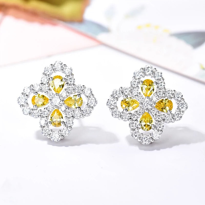 [Regalia jewelry]LOOP EARRINGS FULL MOTIF DIAMOND 16MM