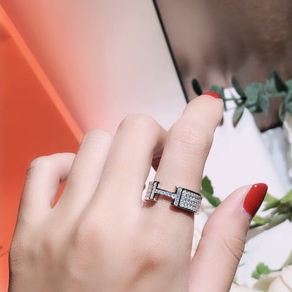 [Regalia jewelry]H RING FULL DIAMOND