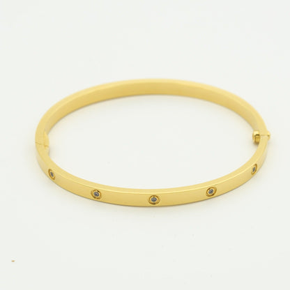 [Regalia jewelry]LOVE BRACELET 3.65MM 10 DIAMONDS