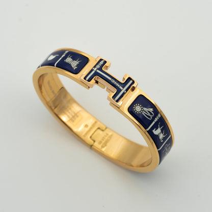 [Regalia jewelry]H BRACELET BLUE CERAMIC