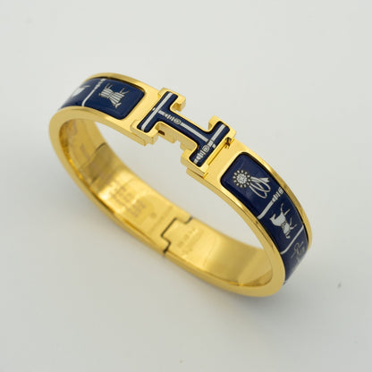 [Regalia jewelry]H BRACELET BLUE CERAMIC