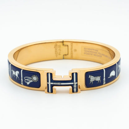 [Regalia jewelry]H BRACELET BLUE CERAMIC
