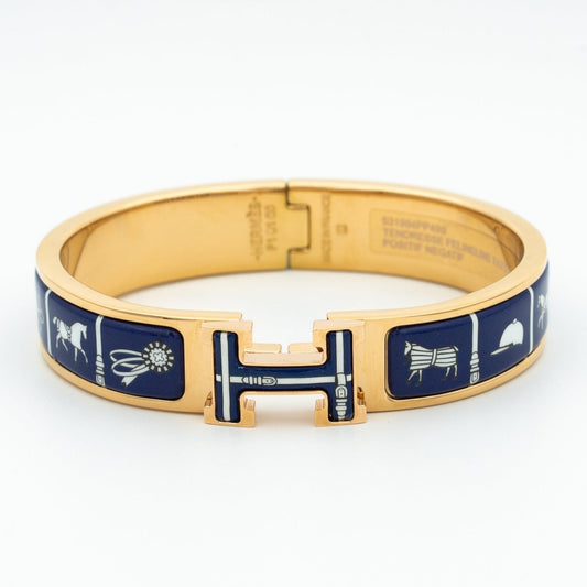 [Regalia jewelry]H BRACELET BLUE CERAMIC