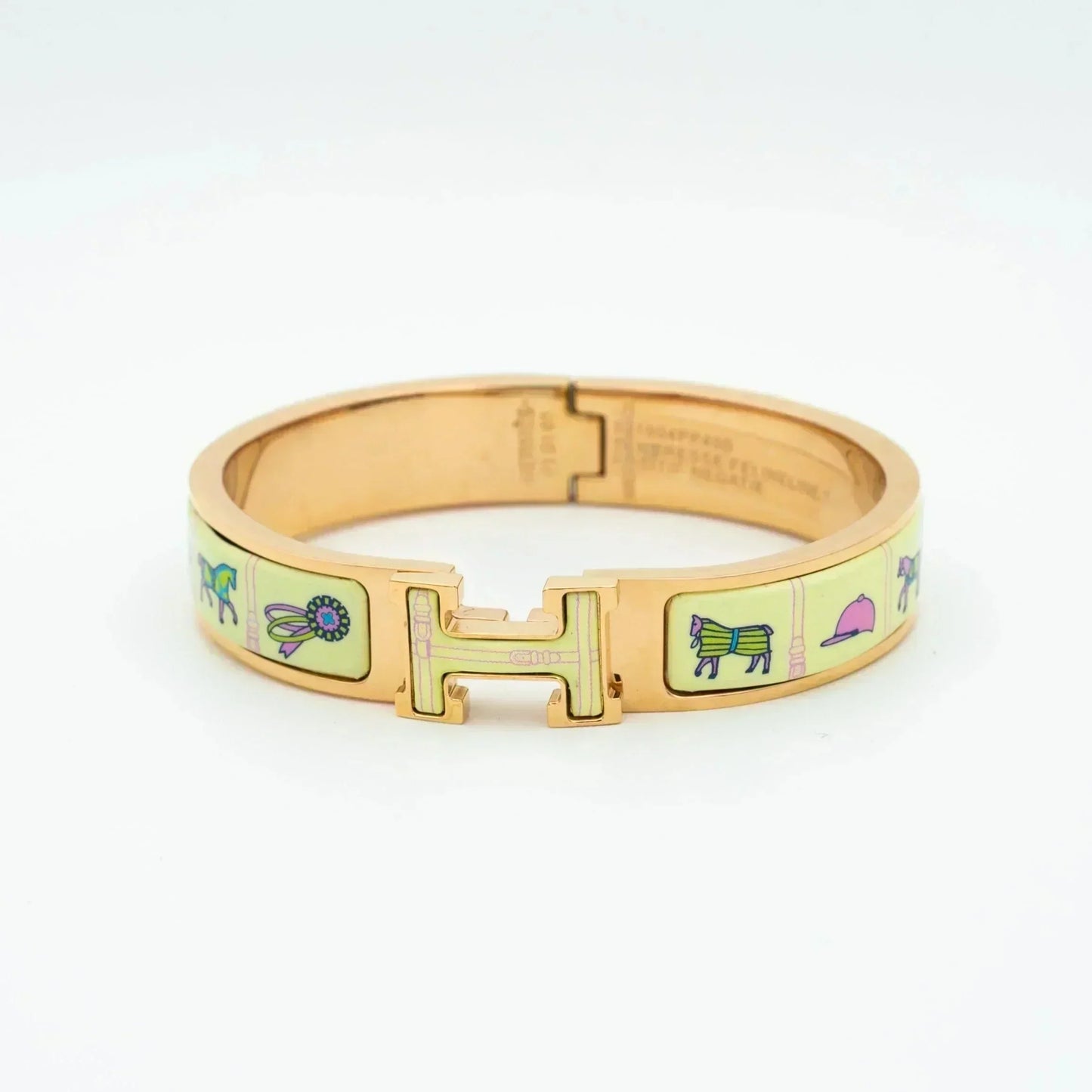 [Regalia jewelry]H PINK GOLD BRACELET CREAM CERAMIC