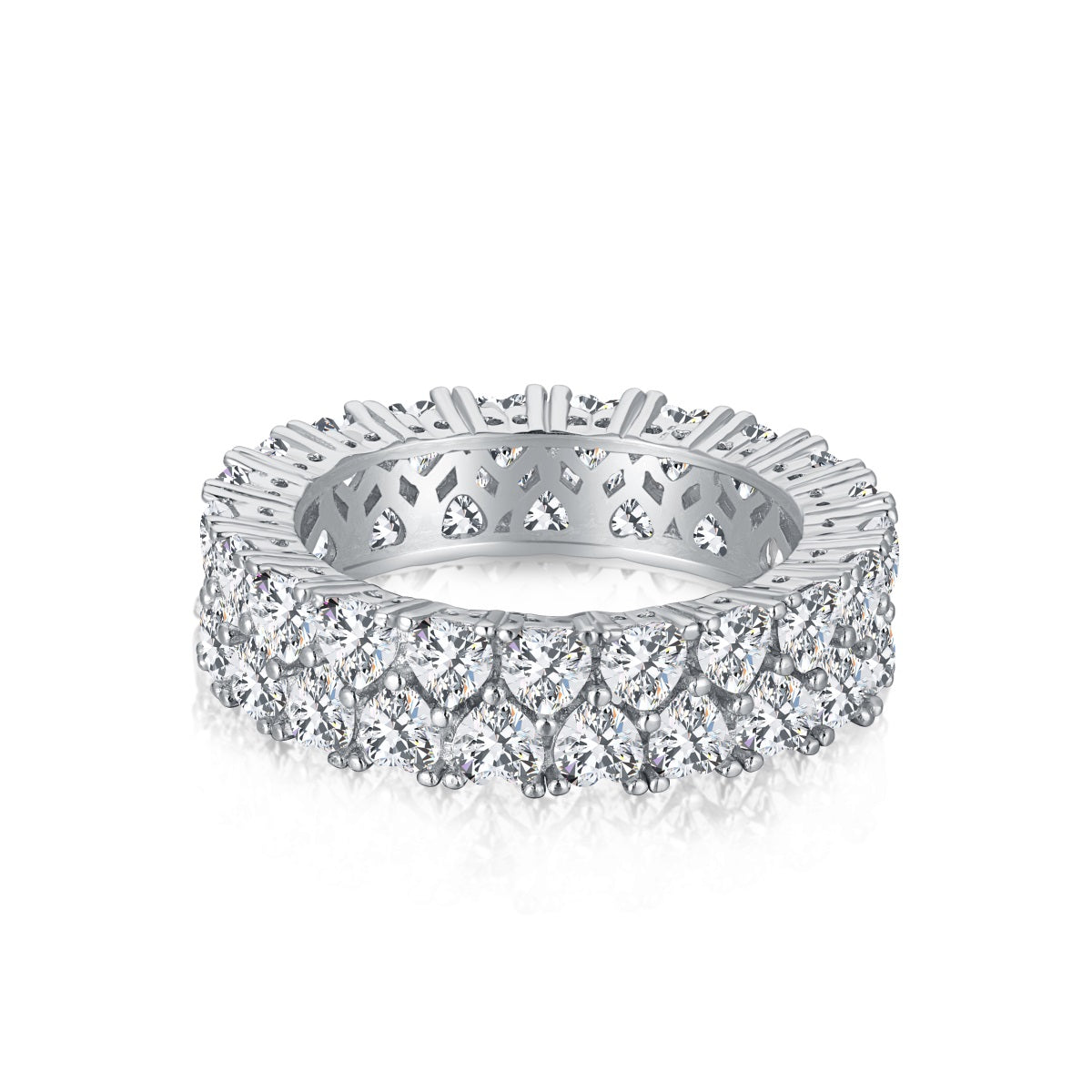[Regalia jewelry]Sparkling Full Heart Ring
