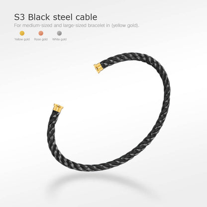 [Regalia jewelry]FORCE SERIES BRACELET CABLES 50 CHOICES (DIY SELECTION)