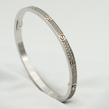 [Regalia jewelry]LOVE BRACELET 3.65MM DIAMOND-PAVED