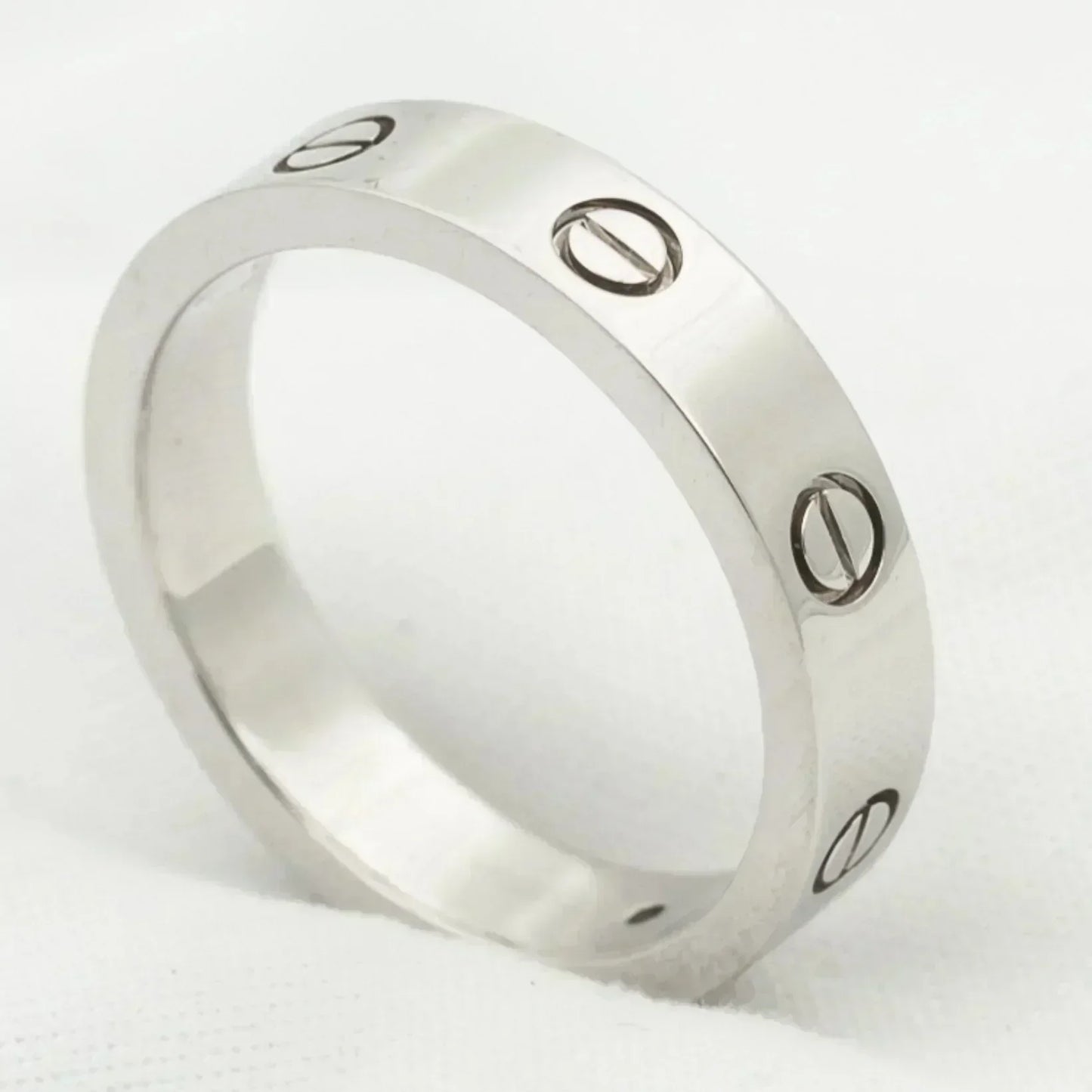 [Regalia jewelry]LOVE RING 4MM 1 DIAMOND SILVER