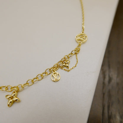 [Regalia jewelry]BLOOMING SUPPLE NECKLACE BRASS