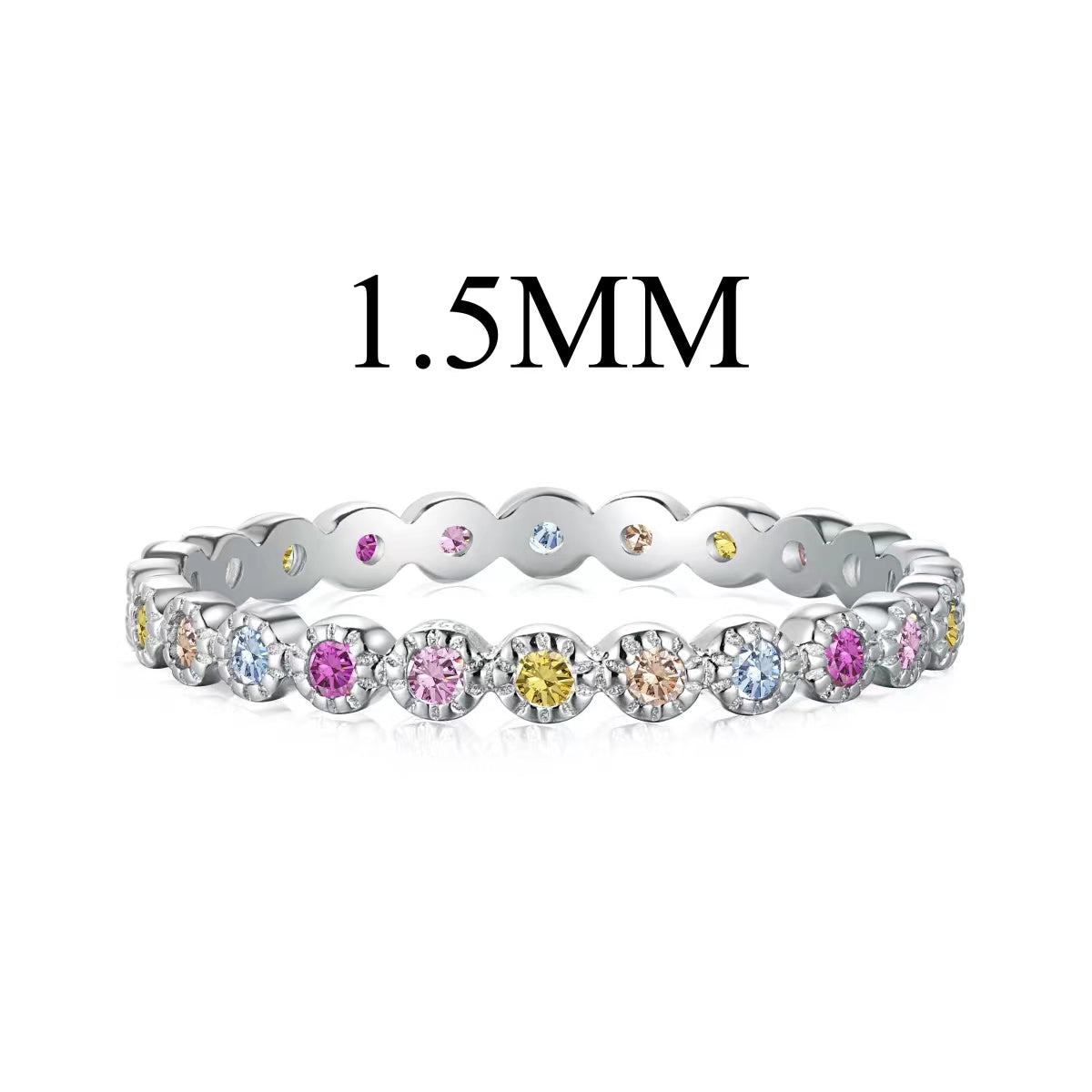 [Regalia jewelry]Radiant Sparkling Round Cut Daily Ring