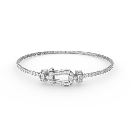 [Regalia jewelry]FORCE  HORSESHOE  DIAMOND TENNIS BRACELET