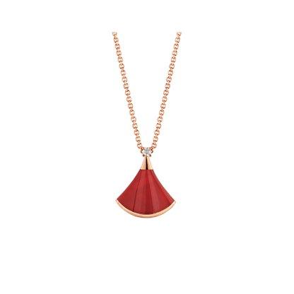 [Regalia jewelry]DREAM NECKLACE CARNELIAN 1 DIAMOND