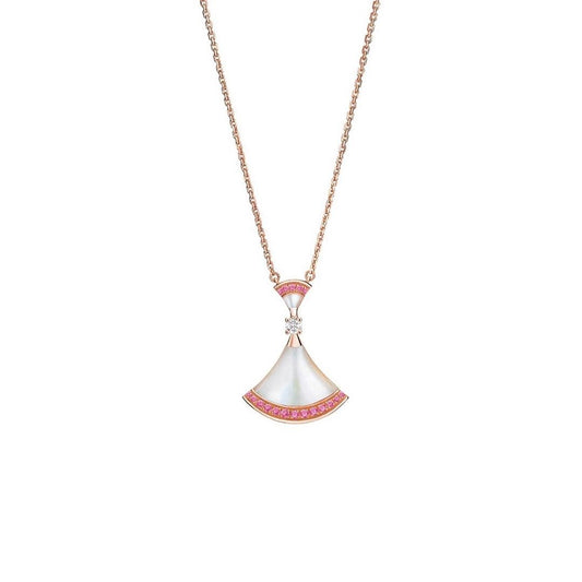 [Regalia jewelry]DREAM NECKLACE MOP PINK DIAMOND