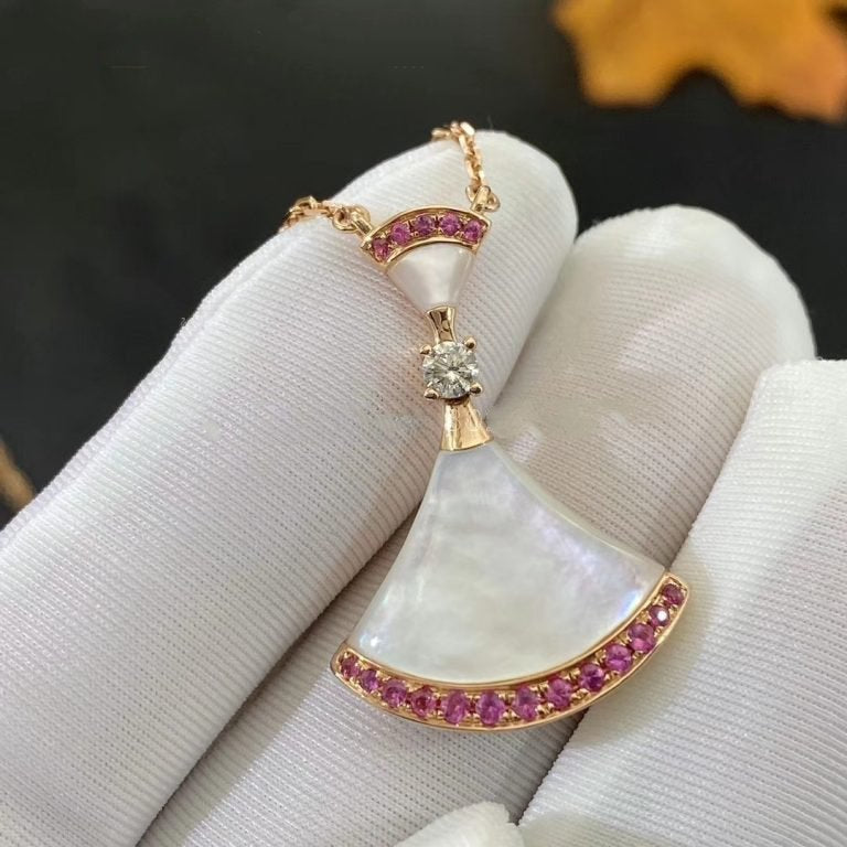 [Regalia jewelry]DREAM NECKLACE MOP PINK DIAMOND