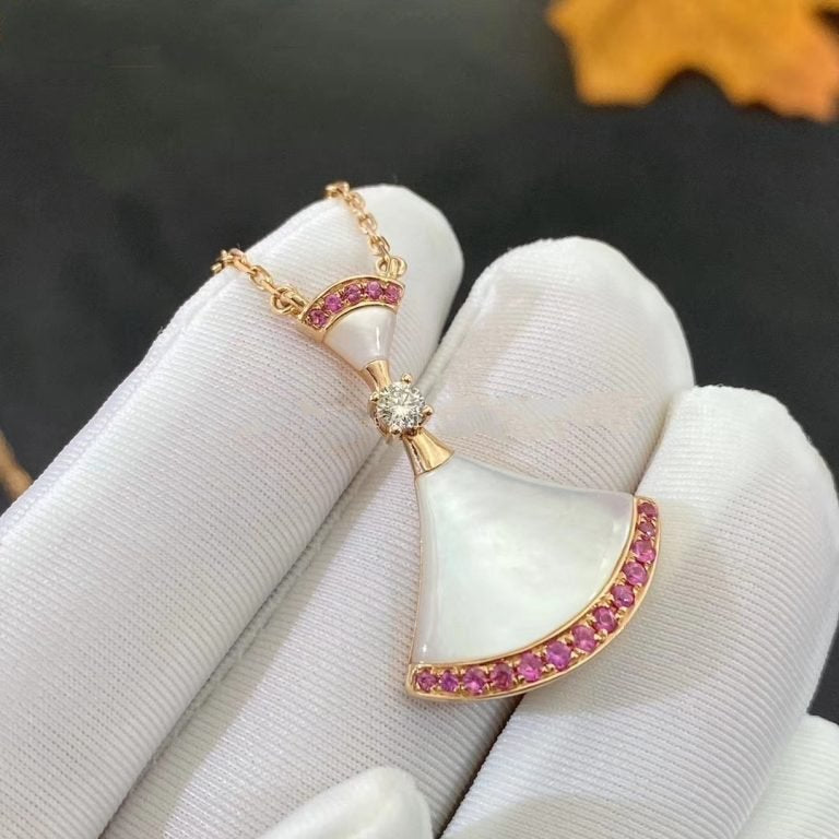 [Regalia jewelry]DREAM NECKLACE MOP PINK DIAMOND
