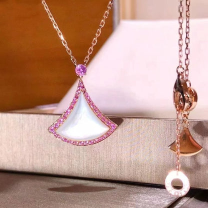 [Regalia jewelry]DREAM NECKLACE MOP DIAMOND PINK