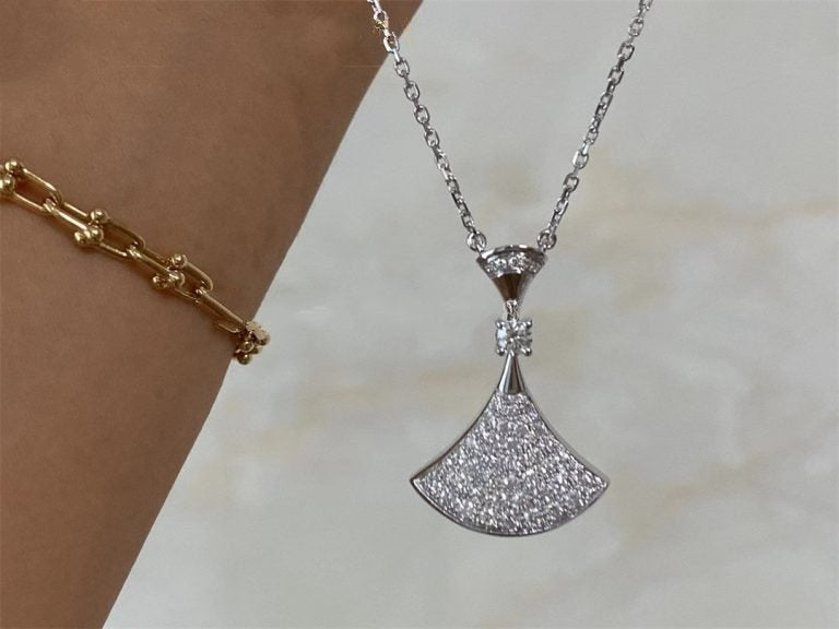 [Regalia jewelry]DREAM NECKLACE SILVER FULL DIAMOND