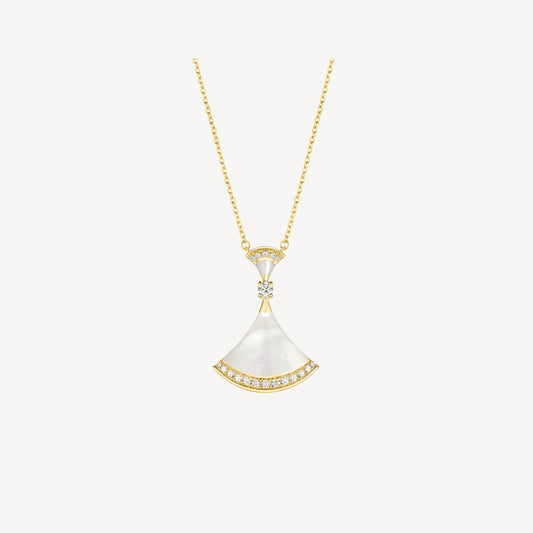 [Regalia jewelry]DREAM NECKLACE MOP GOLD DIAMOND